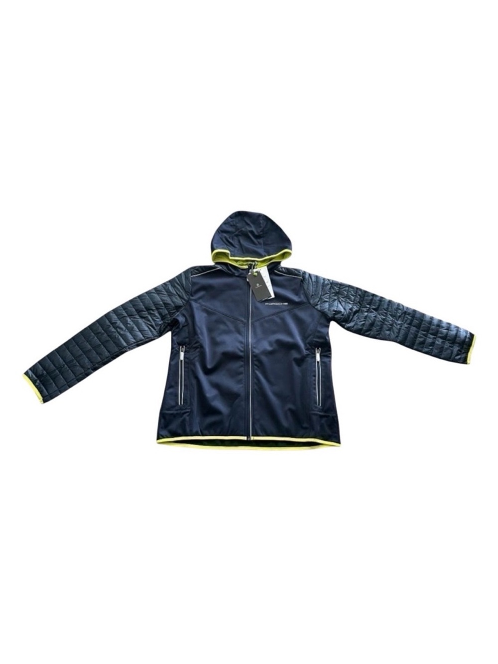 Porsche Driver's Selection NWT Sport Hybrid Jacket Dark Blue US Large